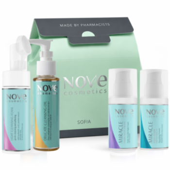 NOVE COSMETICS МИРАКЪЛ ПОЧИСТВАЩО ОЛИО + МИРАКЪЛ ПЯНА + МИРАКЪЛ ДНЕВЕН КРЕМ-СЕРУМ + МИРАКЪЛ НОЩЕН 